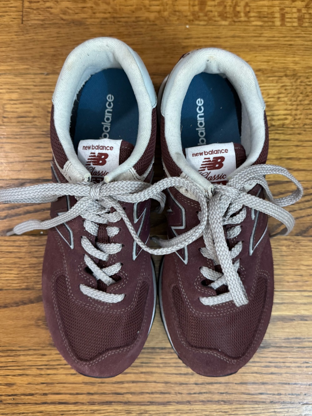 New Balance Burgundy Running Sneakers